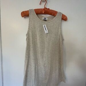 NEW! Old Navy Women's Cream with Gold Highlights Tank Top-Small/Petite